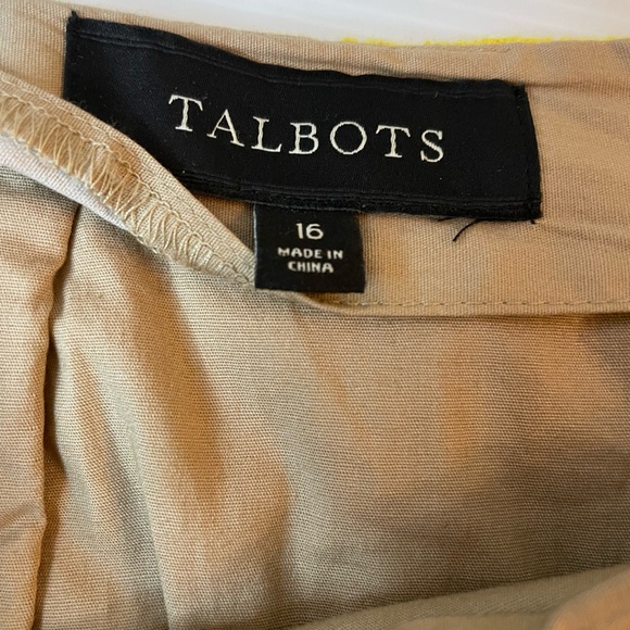 Talbots Yellow Crochet Lace Two Piece Set Skirt And Blouse Size 16 Easter Outfit - Picture 3 of 13